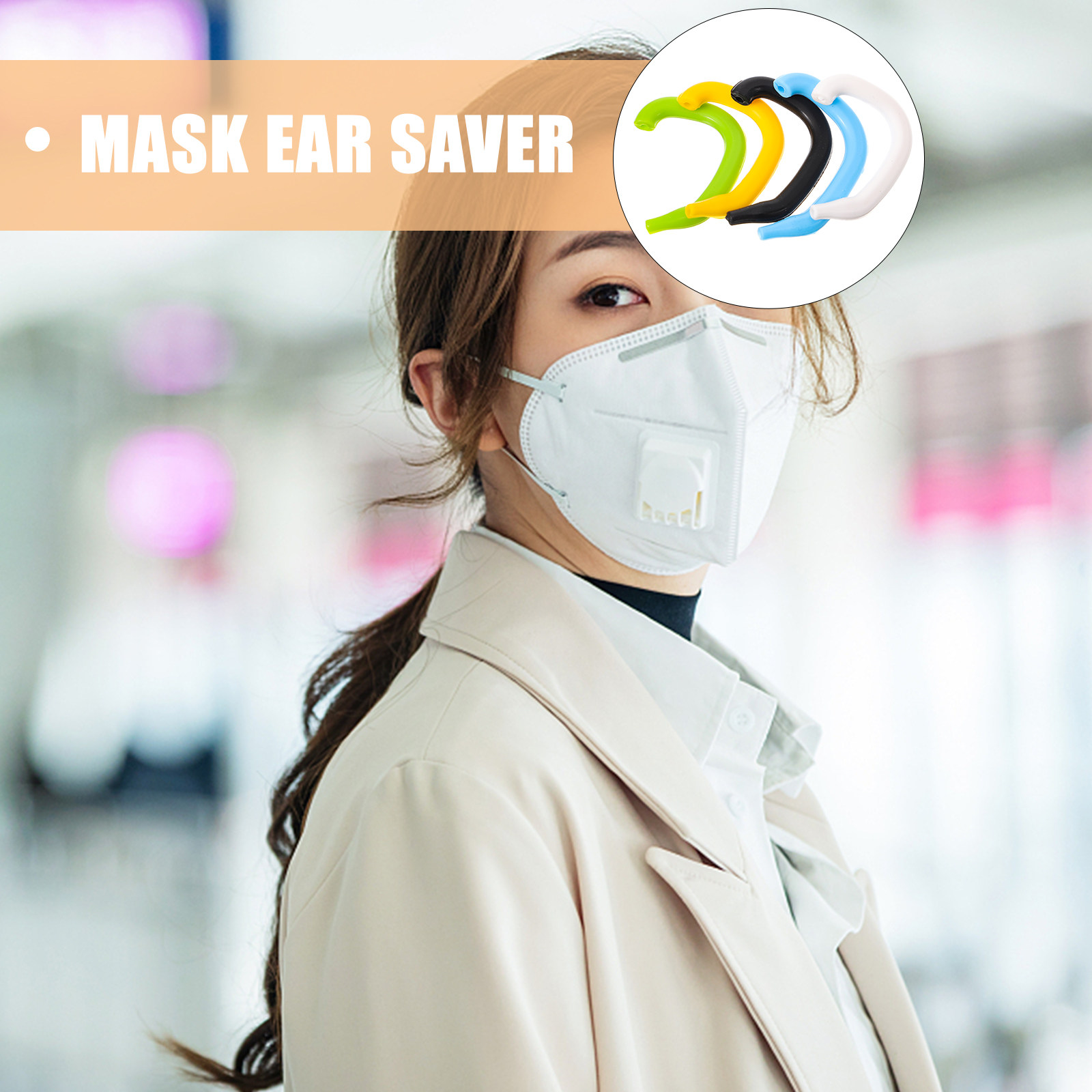 5Pcs Premium Silicone Ear Save - Mask Ear Saver Strap recension och pris