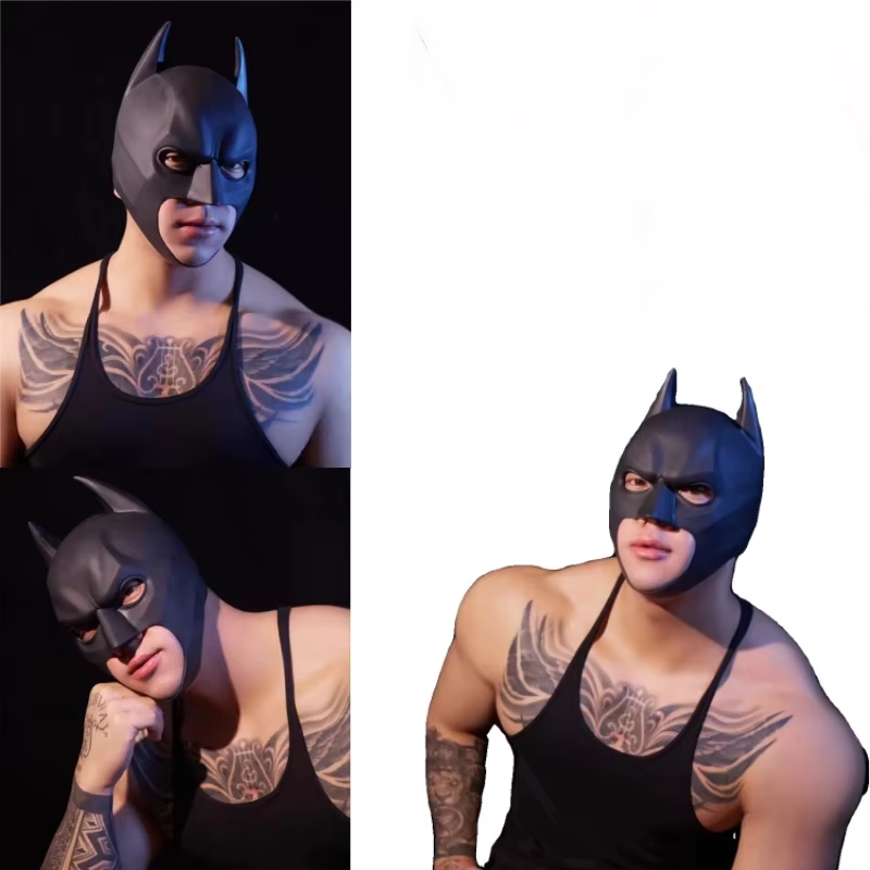 Halloween Black Bat Mask Super - Respirator Half Face recension och pris