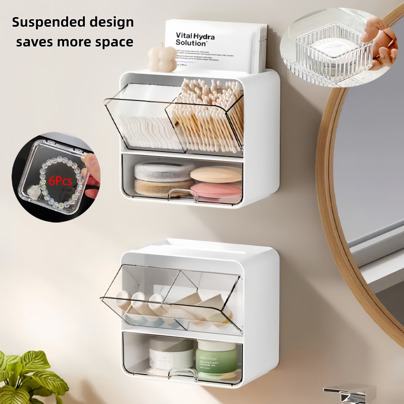 8-Piece Set, One Wall-Mounted  - Face Mask Storage Box recension och pris