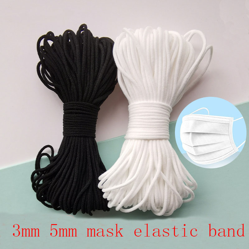 Mask Elastic Rope 3mm Round Wh - Mask Lanyard Adjustable recension och pris