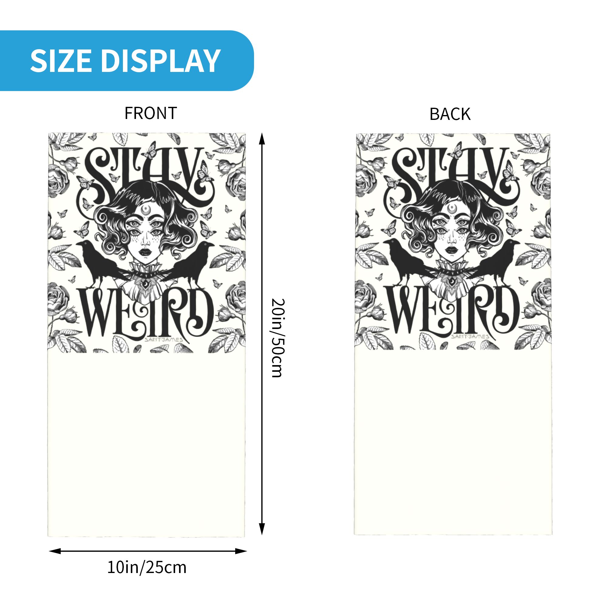 Custom Stay Weird Bandana Neck - Neck Gaiter Face Cover recension och pris