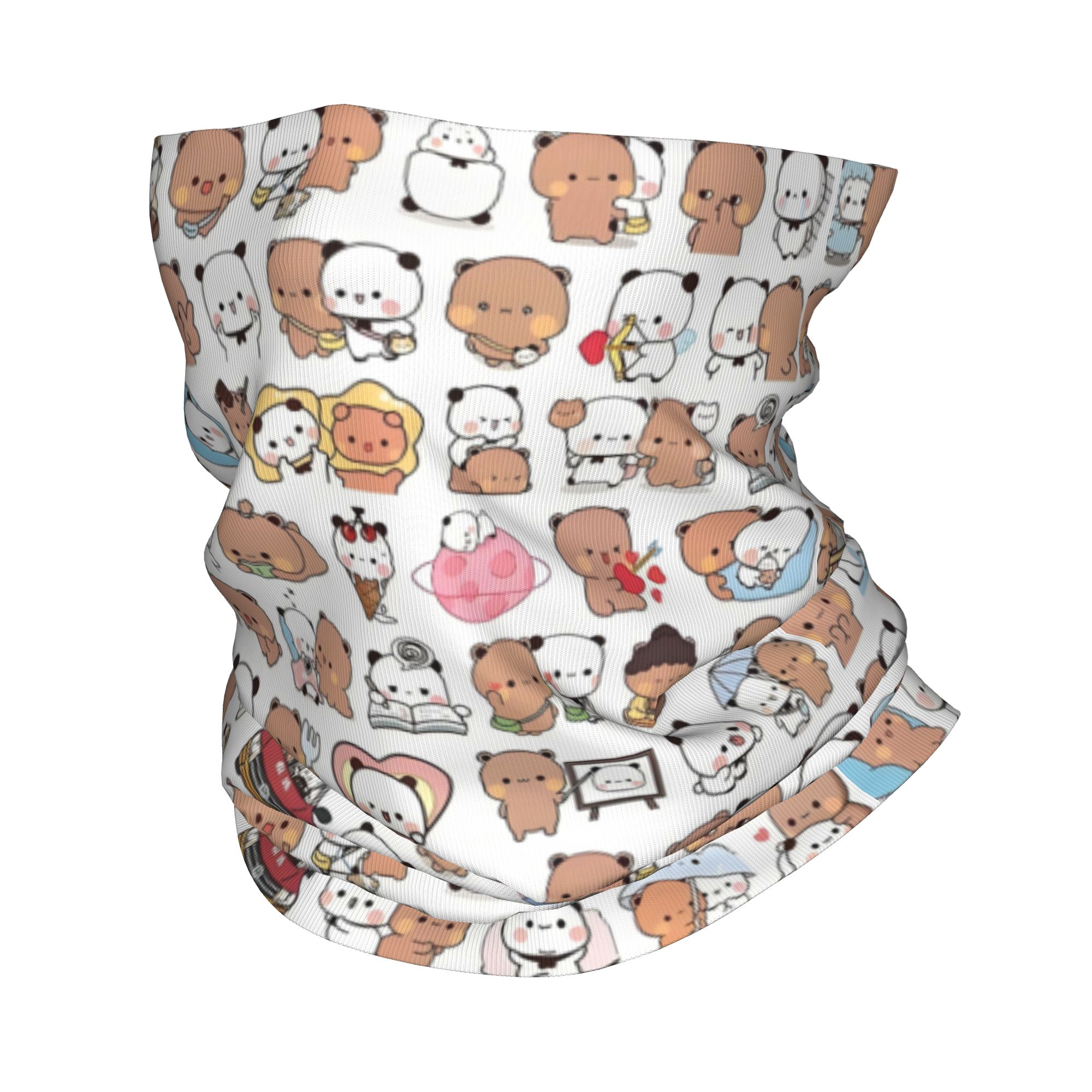 Custom Bear Cartoon Peach And  - Neck Gaiter Face Cover recension och pris