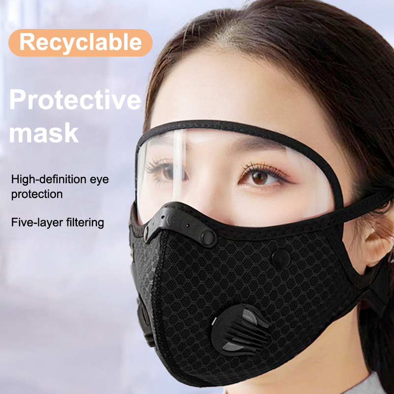 New Cycling Face Mask With Fil - Dust Mask Construction recension och pris