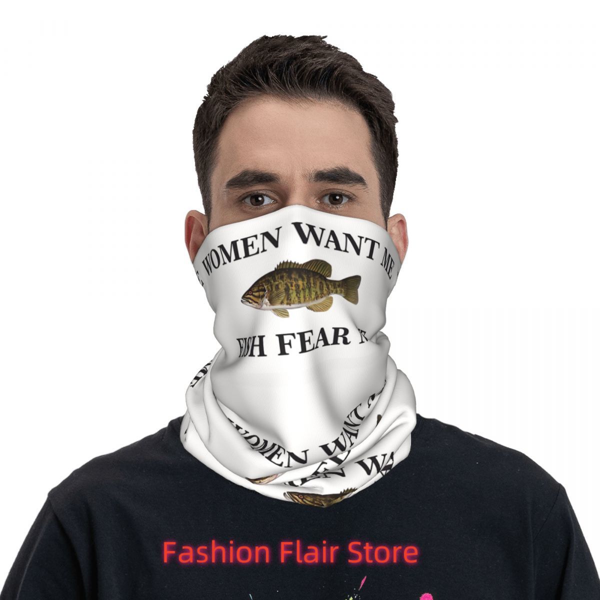 Fish Neck Gaiter Face Scarf Co - Neck Gaiter Face Cover recension och pris