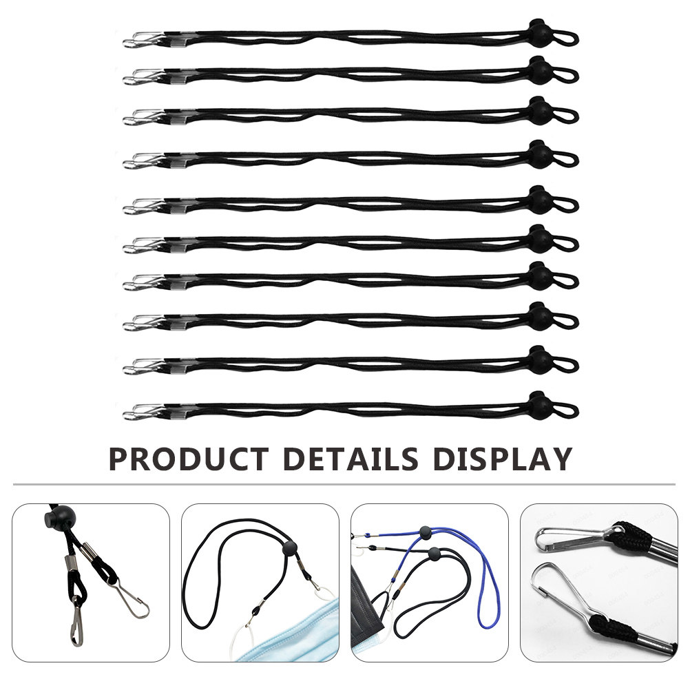 10Pcs Anti-Fall Face Mask Lany - Mask Ear Saver Strap recension och pris
